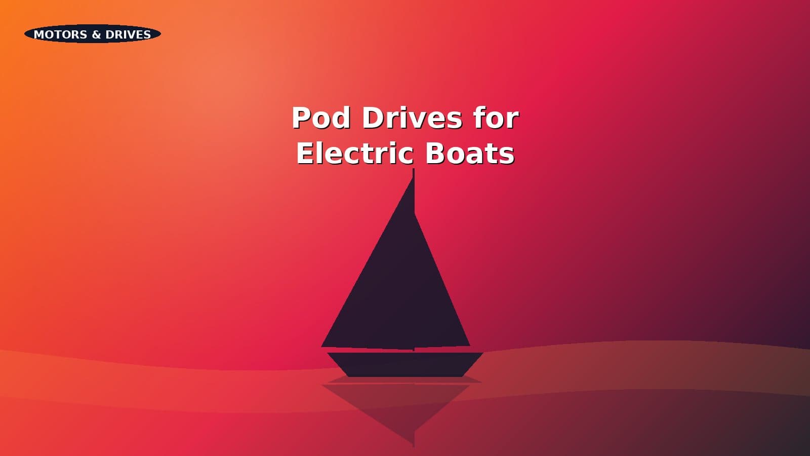 Coastal day-boat with a podded electric drive replacing a traditional shaft installation.