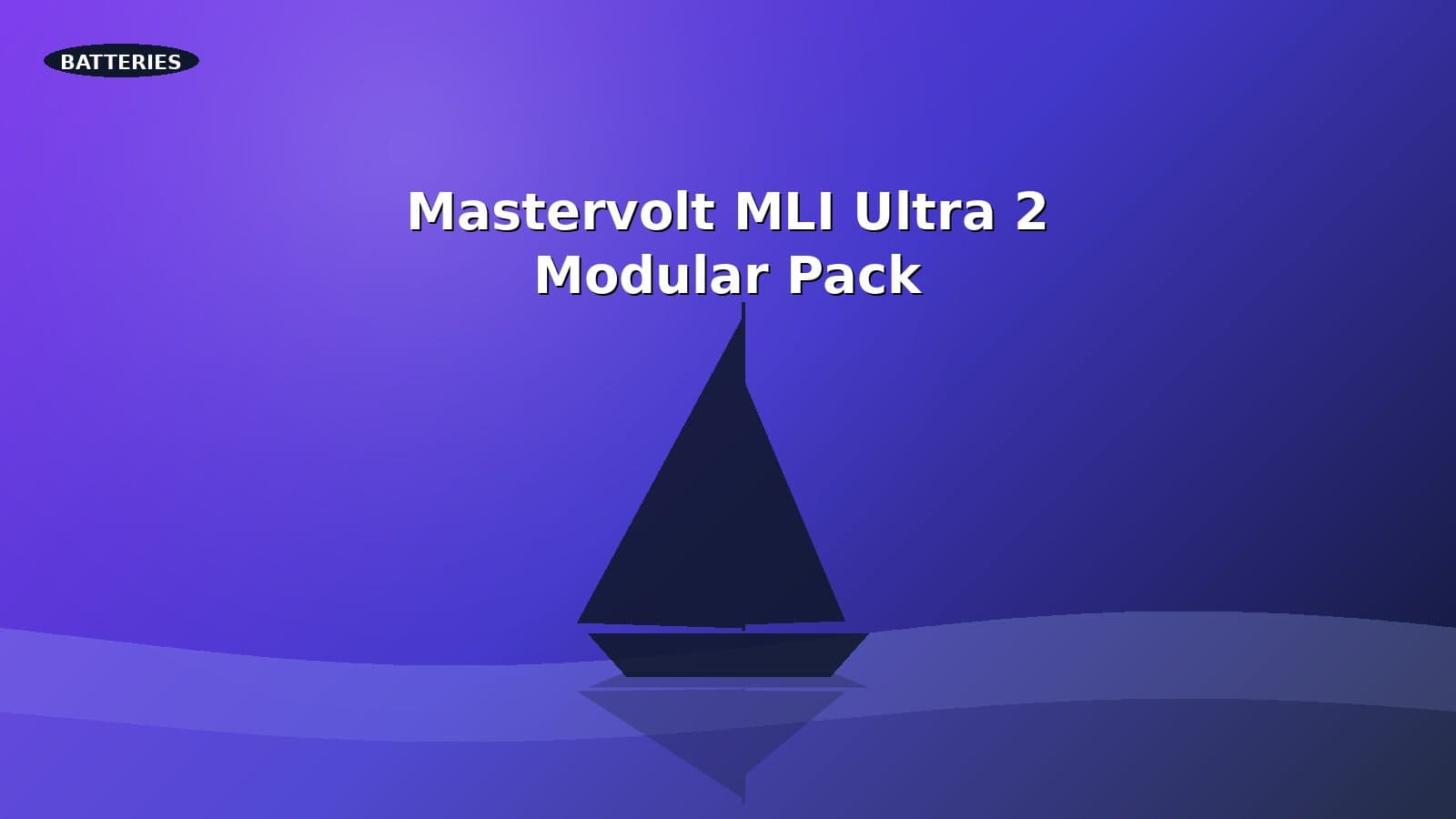 Marine sailboat fitted with a modular MLI Ultra 2 lithium battery pack.