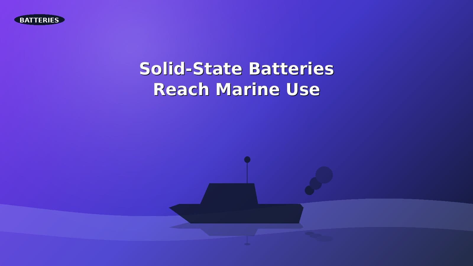 Day-boat fitted with a prototype solid-state lithium battery pack.