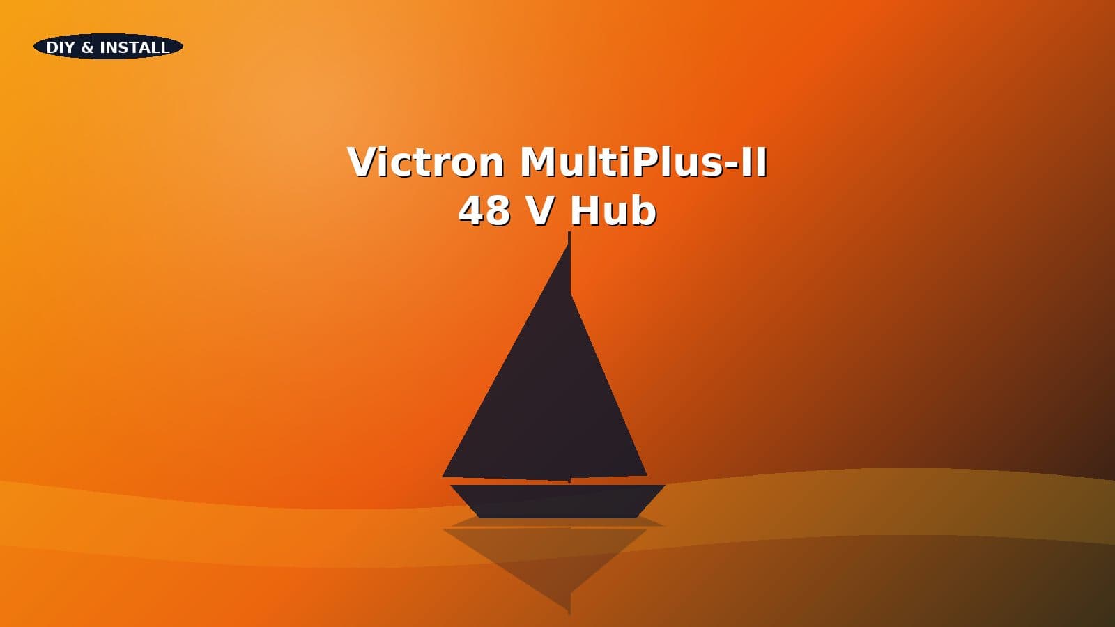 Sailboat with a Victron MultiPlus-II at the heart of its 48 V electrical system.