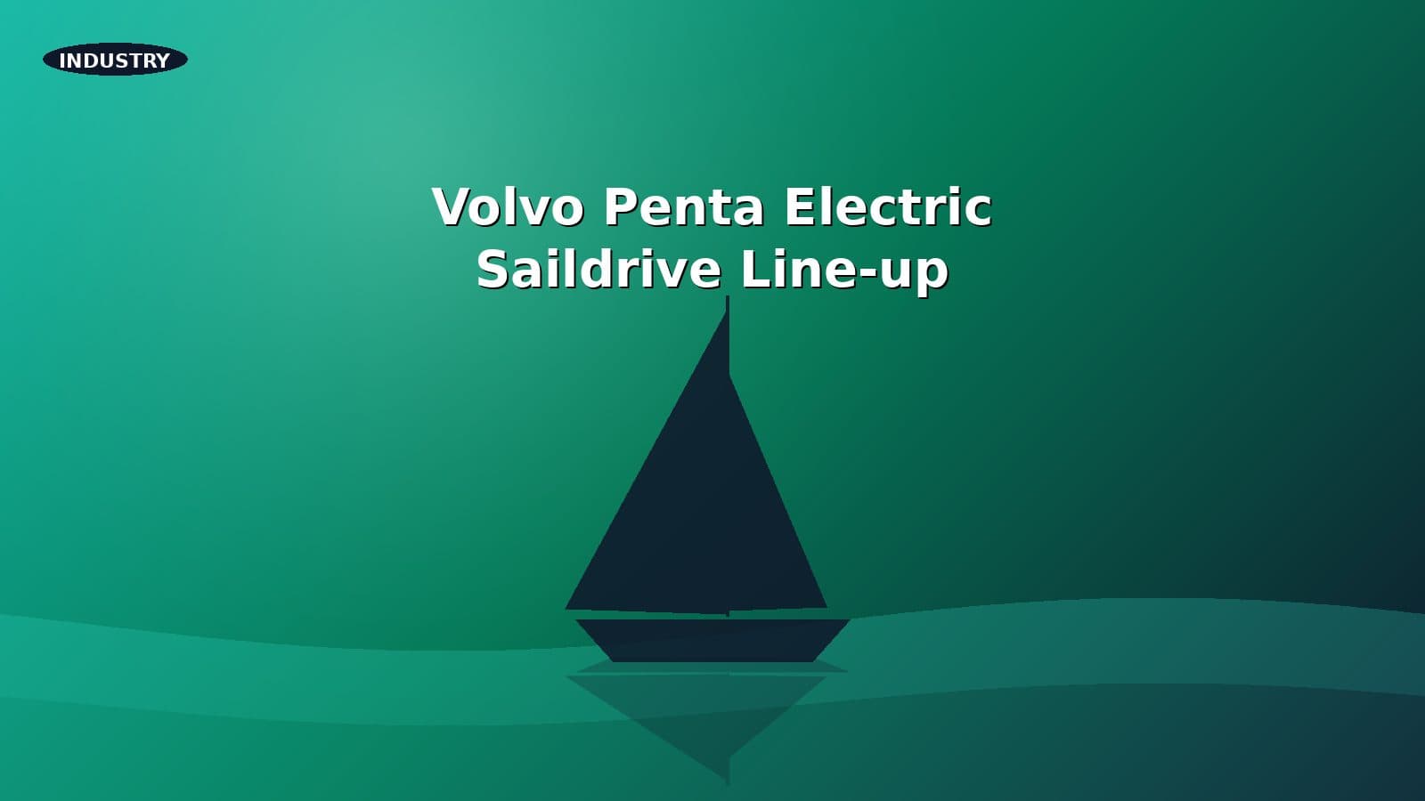 Sailboat with a Volvo Penta electric saildrive at the keel aperture.